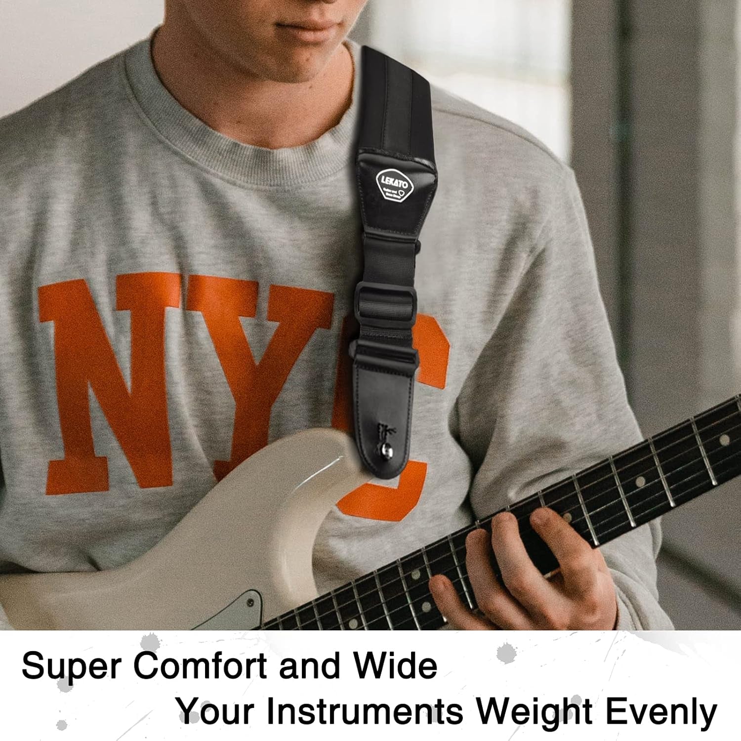 Bass Guitar Strap for Electric Guitar & Bass