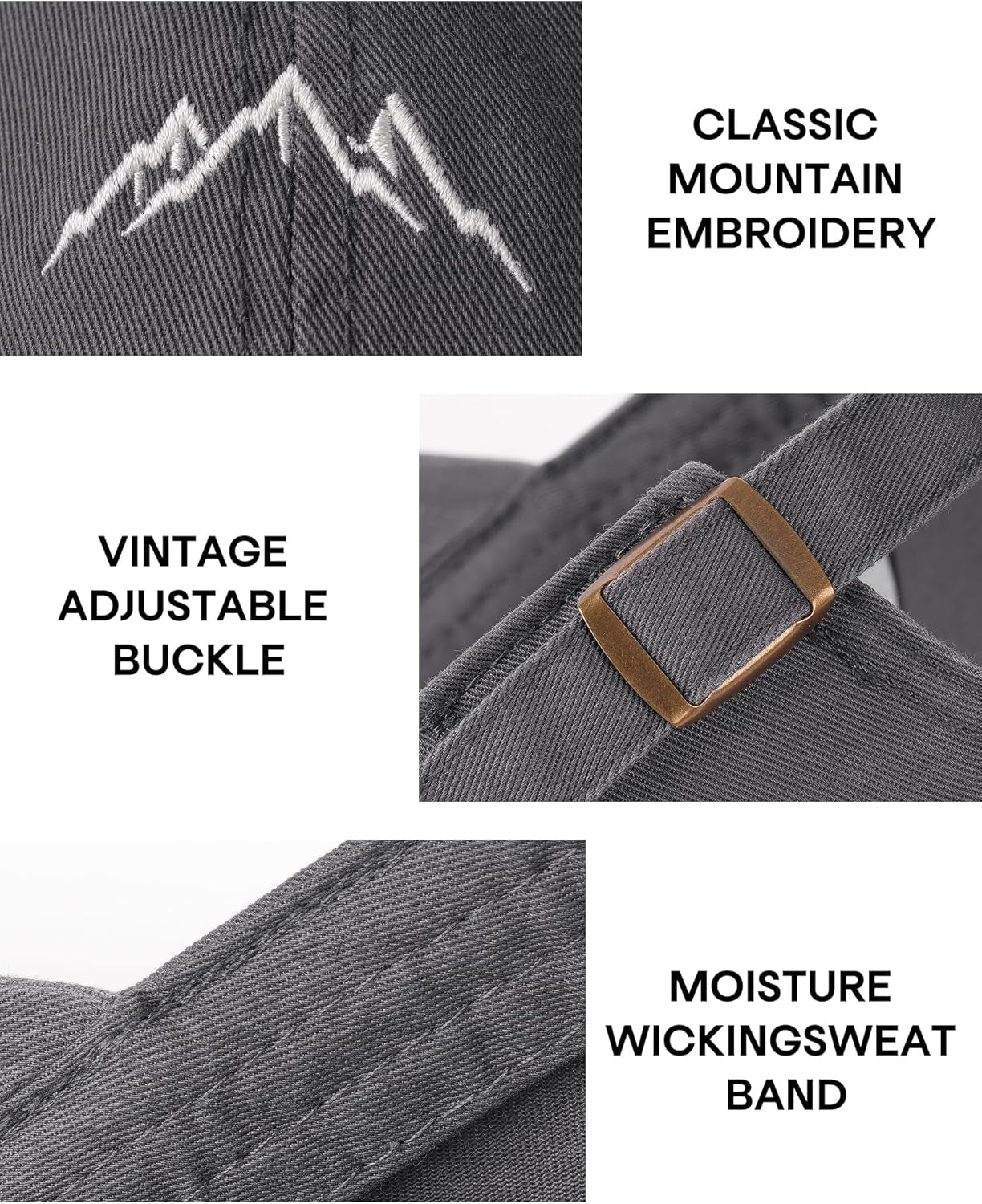 Baseball Caps Mens Mountain Embroidery Dad Hat Unstructured Soft Vintage Washed Cotton Outdoor Baseball Cap