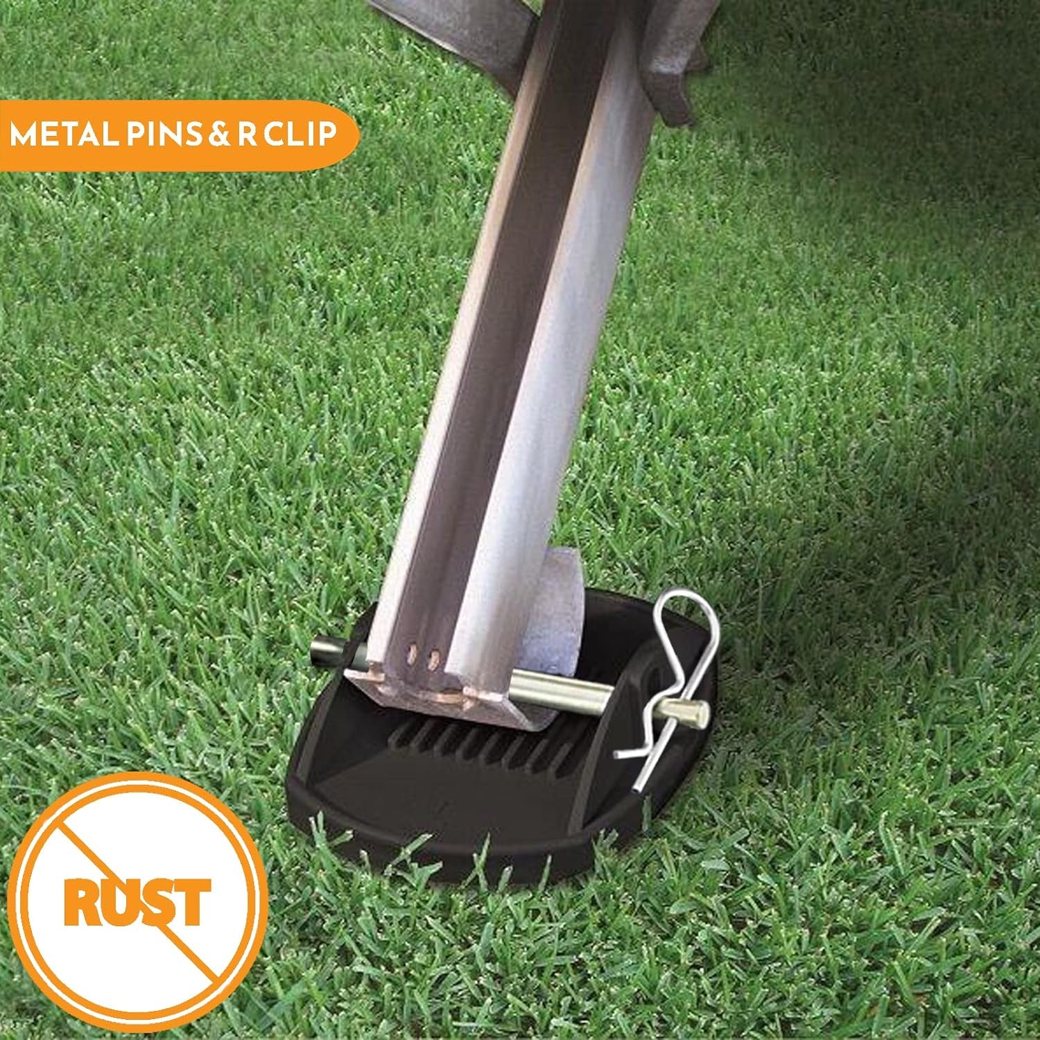 Caravan Feet Jack Pads - Heavy Duty Caravan Feet Pads, Prevent Sinking into Soft Ground, Caravan Feet Pads Heavy Duty, Steady Stabiliser Pads for Caravan Legs X4 Caravan Jack Pads with Pins