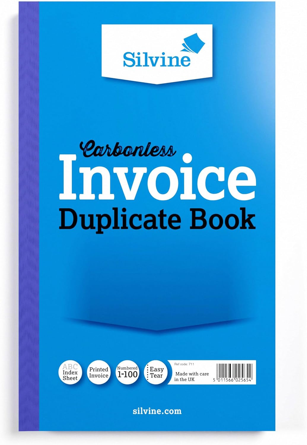 Carbonless Duplicate Invoice Book - Numbered 1-100 with Index Sheet (210 X 127Mm)
