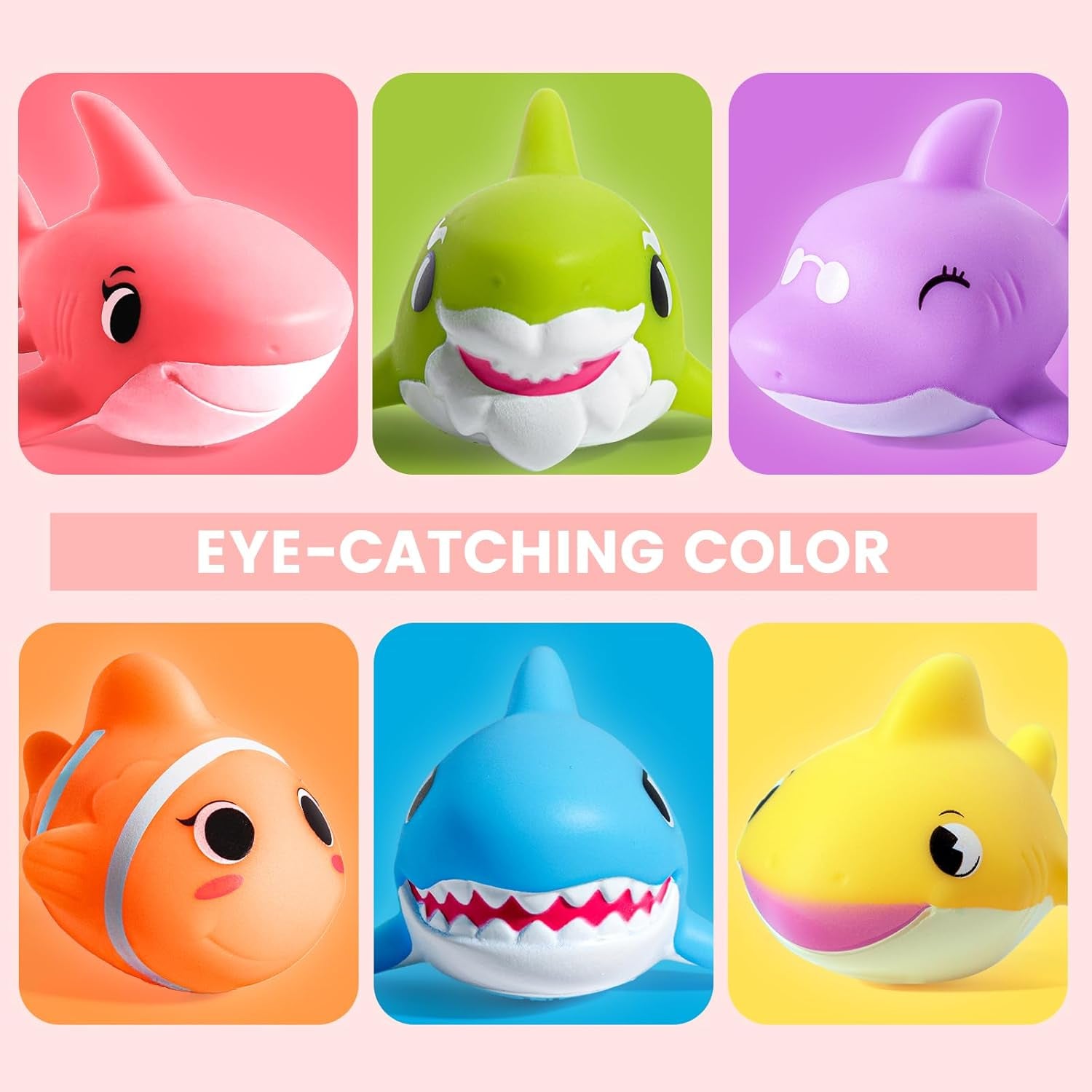 Bath Toys for Kids - No Hole Baby Toys for 1 Year Old Infant Boys Girls, Shower Water Pool Toys
