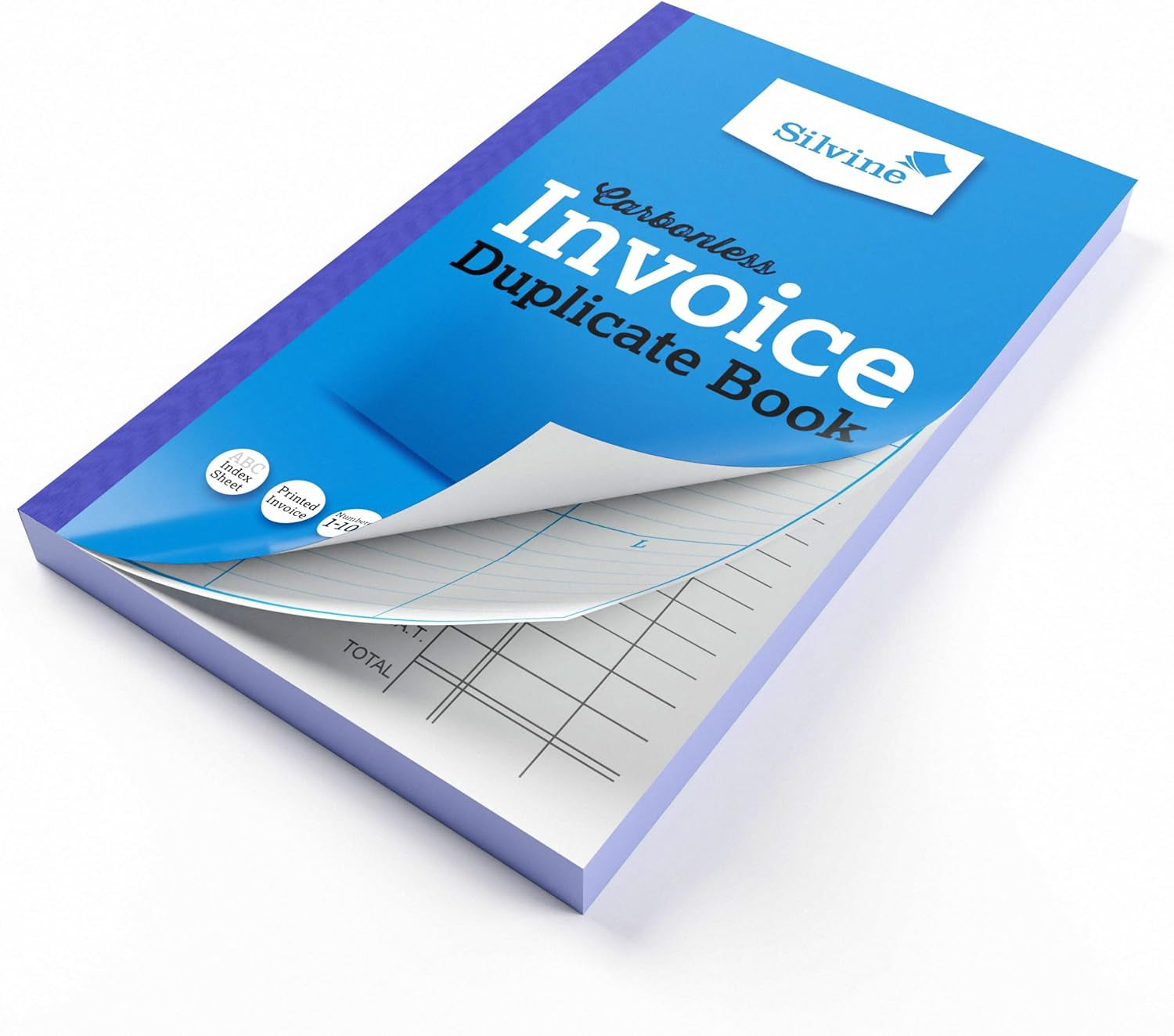 Carbonless Duplicate Invoice Book - Numbered 1-100 with Index Sheet (210 X 127Mm)