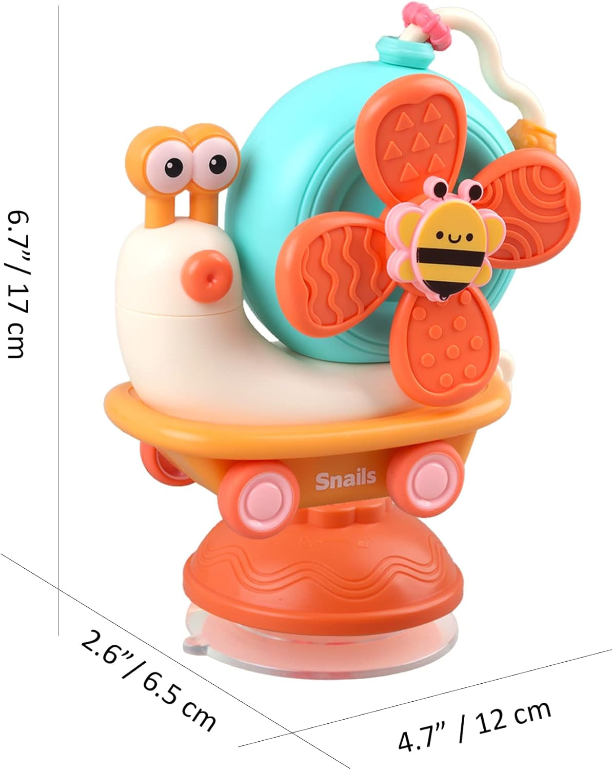 Baby Suction Cup Spinner Toys - Toddler Sensory Montessori Educational Fine Motor Skills Toys Learning Activities - Gifts for 6 9 12 18 Month Age 1 2 3 One Two Year Old Boys Girls Infant Bath Toys