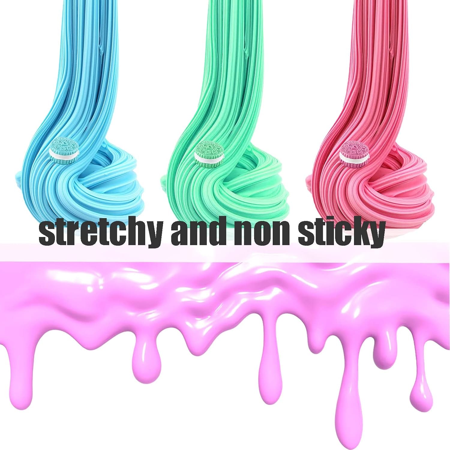 Butter Slime Kit Two-Toned 11 Packed Fidget Toy, Educational Slime Toys, Birthday Gifts Prize Party Favors for Girl Boys Kids 6 7 8 9 10 11 12