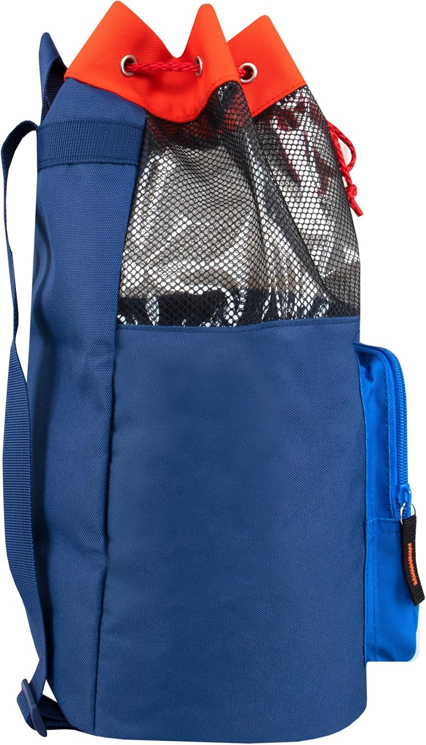 Bag | Mario and Luigi Boys Swim Bag | Kids Beach Bags | Swimming Bags | Blue One Size