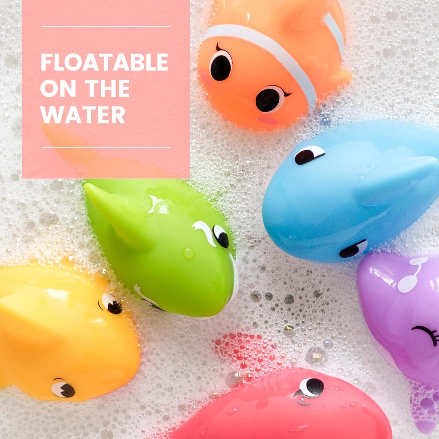 Bath Toys for Kids - No Hole Baby Toys for 1 Year Old Infant Boys Girls, Shower Water Pool Toys