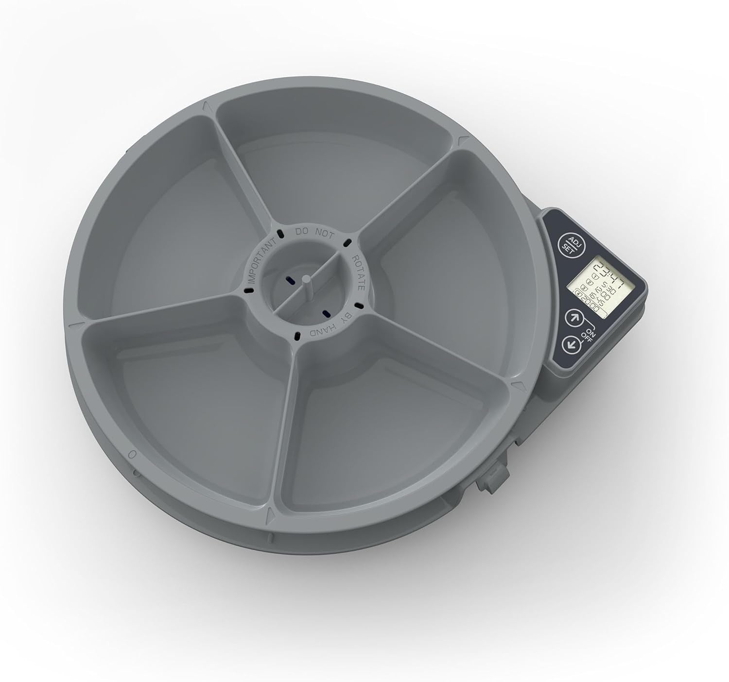 C500 Automatic 5 Bowl Pet Feeder with Digital Timer for Wet or Dry Pet Food, for Cats and Small Dogs, 5 Meals up to 330G Each, with Twin Ice Packs for Food Freshness , White