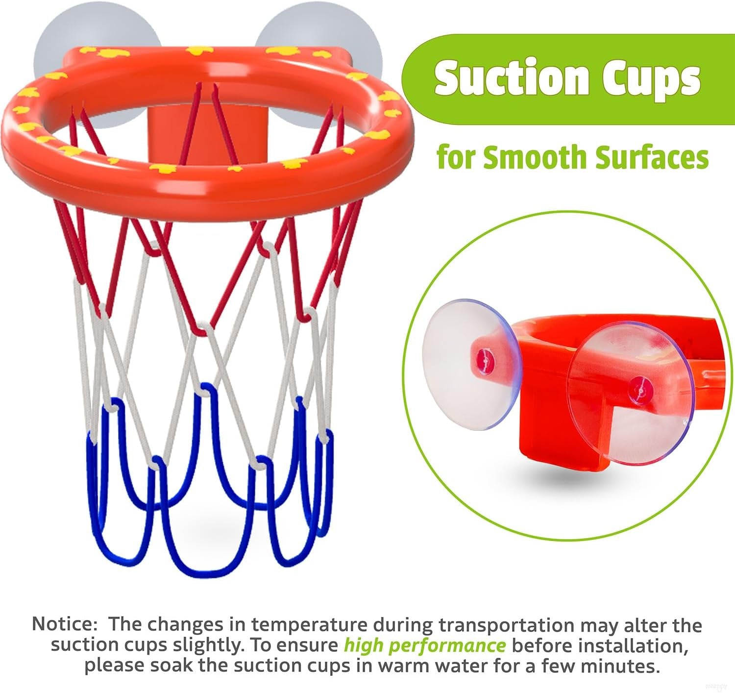 Bath Toys - Bathtub Basketball Hoop for Kids Toddlers - Mold Free Bath Toys with Suction Cup & 3 No Hole Balls - Shower and Bathtub Toys for Toddlers - Boys Girls