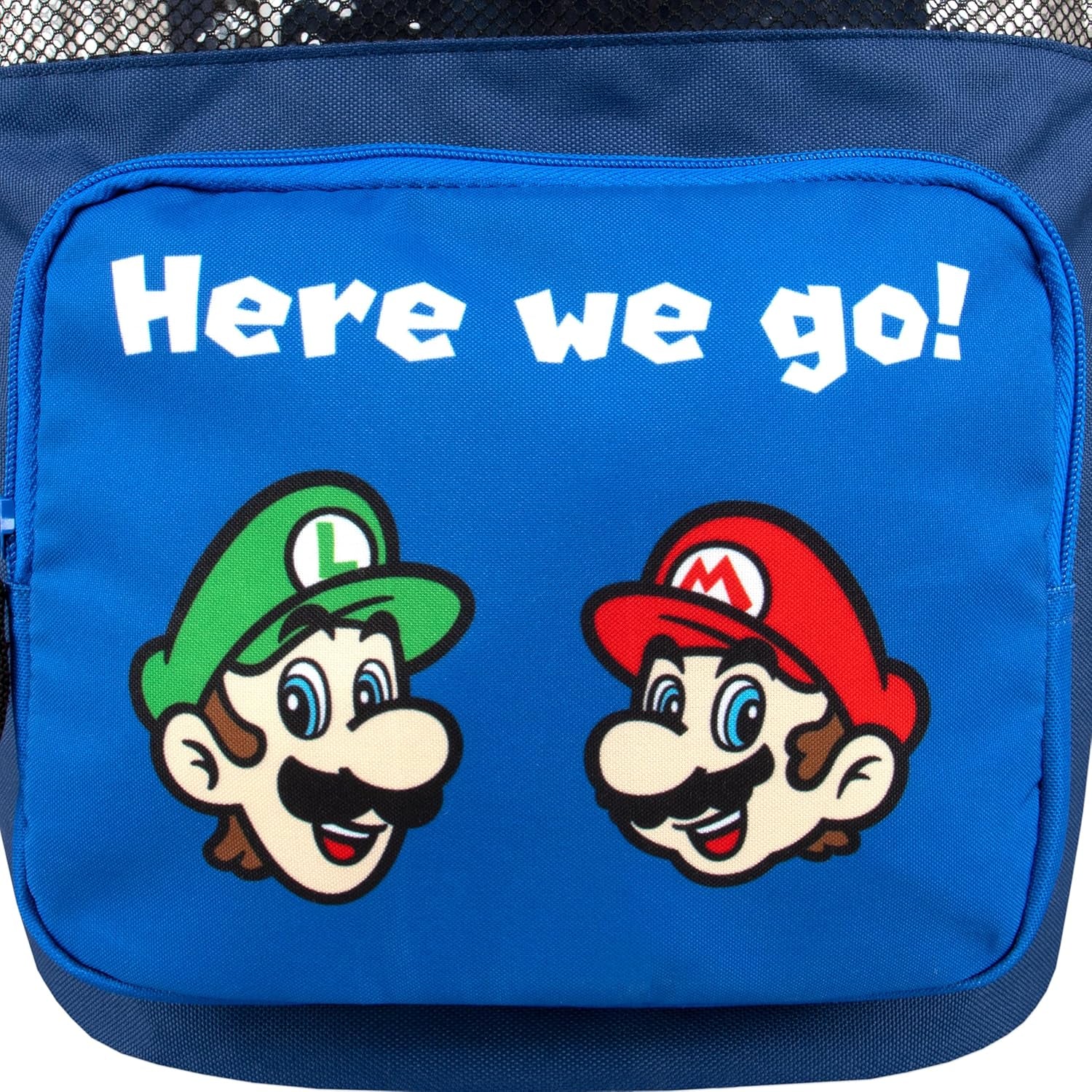 Bag | Mario and Luigi Boys Swim Bag | Kids Beach Bags | Swimming Bags | Blue One Size