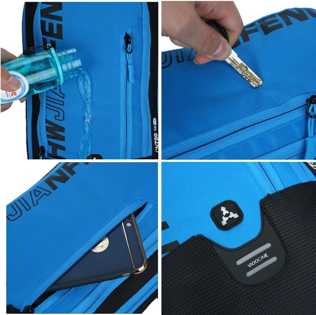 Cycling Backpack, 10L Bicycle Backpack Waterproof Breathable Bag for Outdoor Travel Hiking Climbing Biking Running Skiing (Blue)