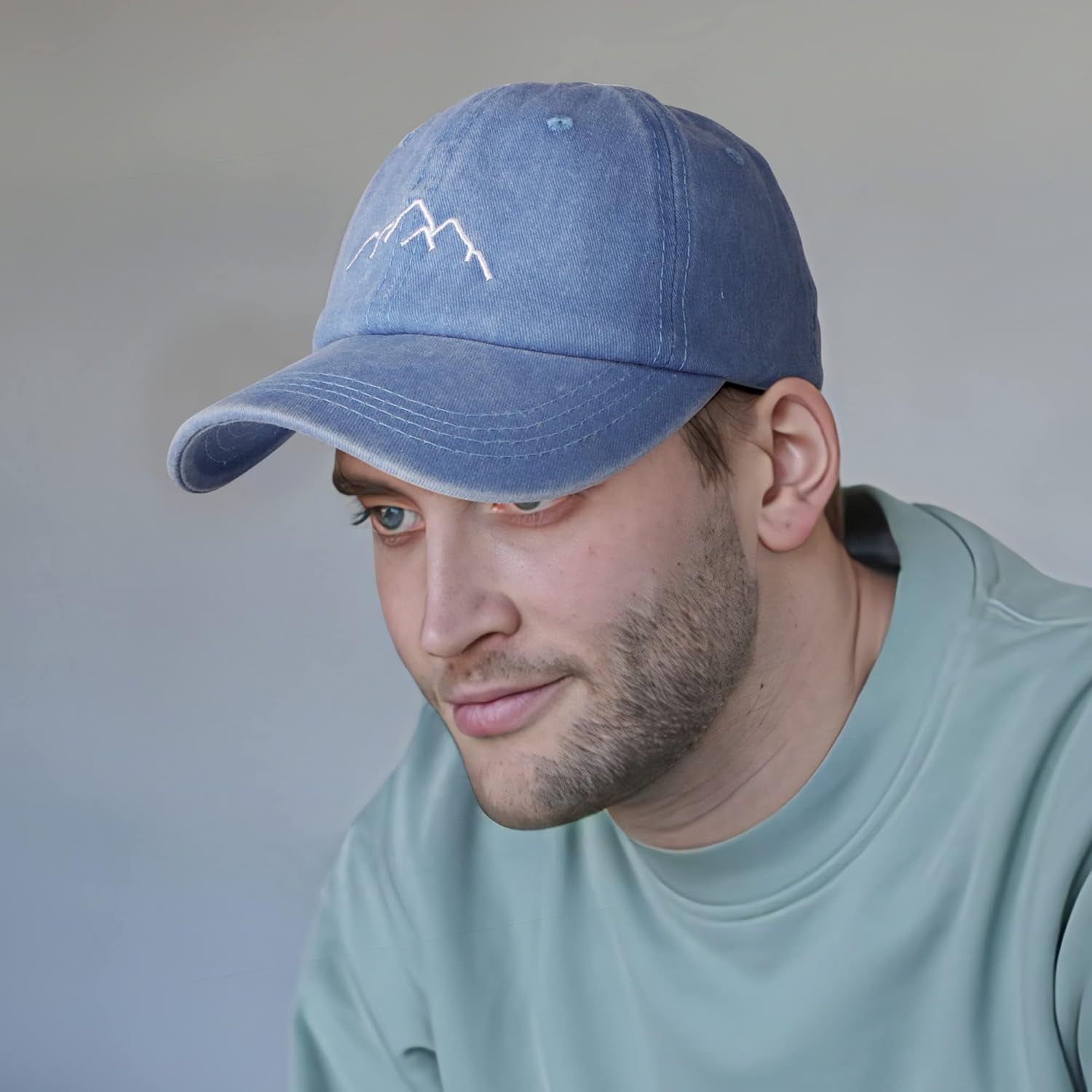 Baseball Cap Mens - Vintage Washed Dad Caps Adjustable Cotton