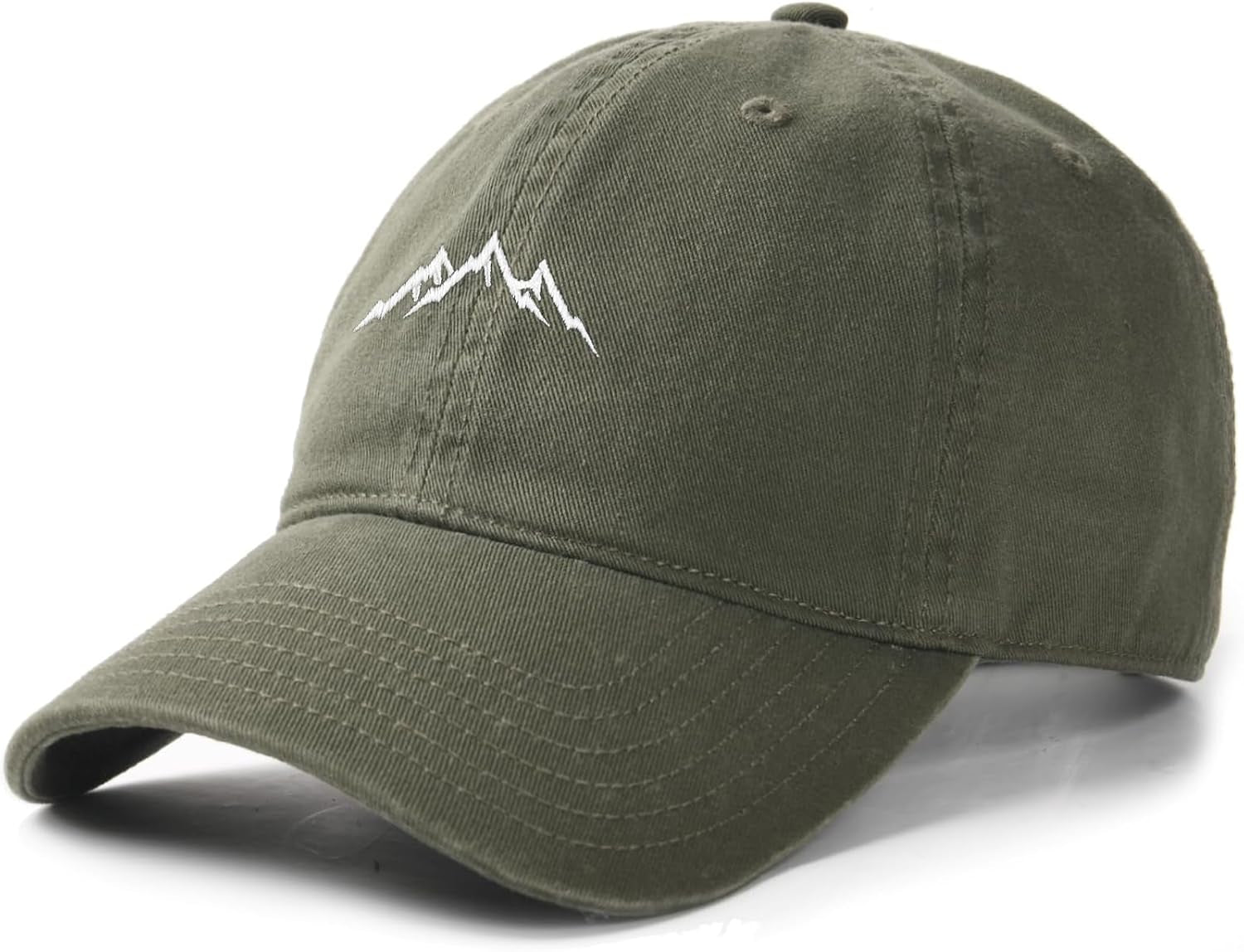 Baseball Caps Mens Mountain Embroidery Dad Hat Unstructured Soft Vintage Washed Cotton Outdoor Baseball Cap