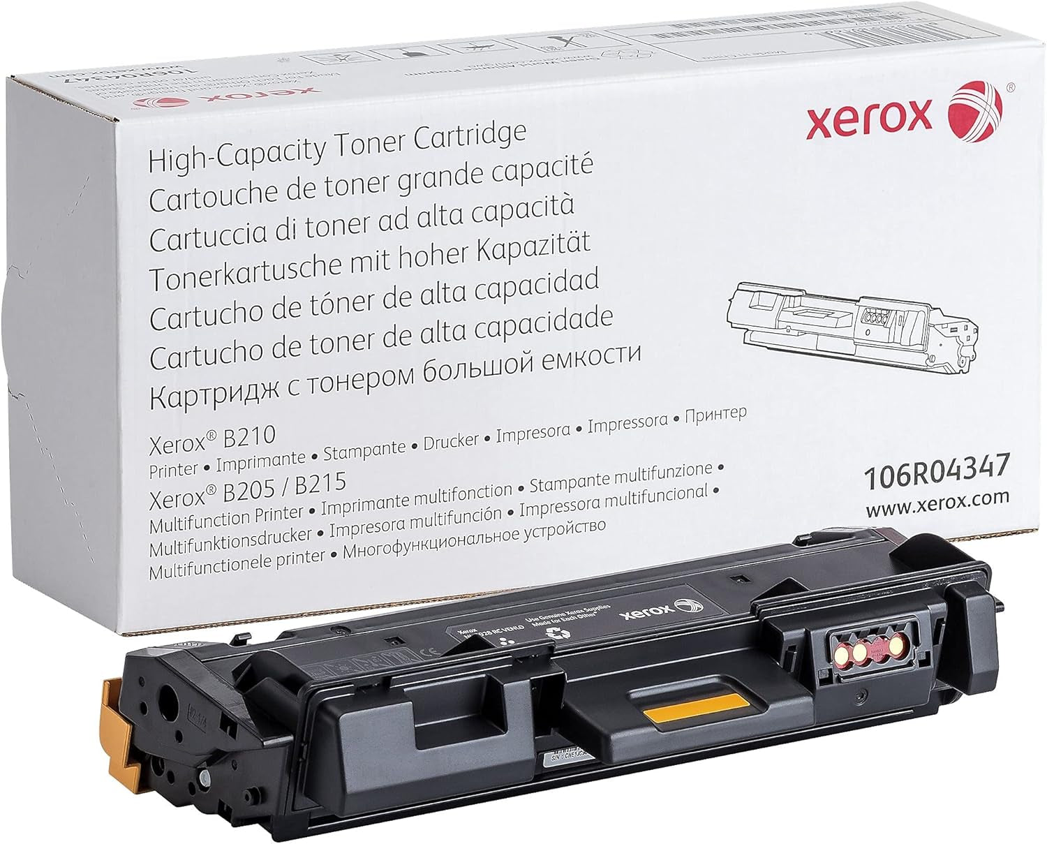 B210/B205/B215 High Capacity Black Toner Cartridge (3,000 Pages) - 106R04347