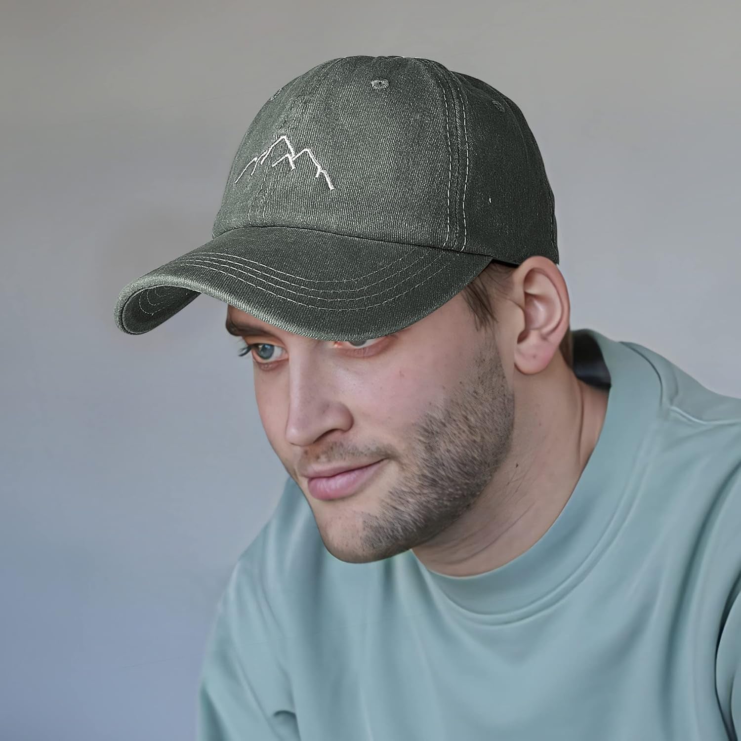Baseball Cap Mens - Vintage Washed Dad Caps Adjustable Cotton