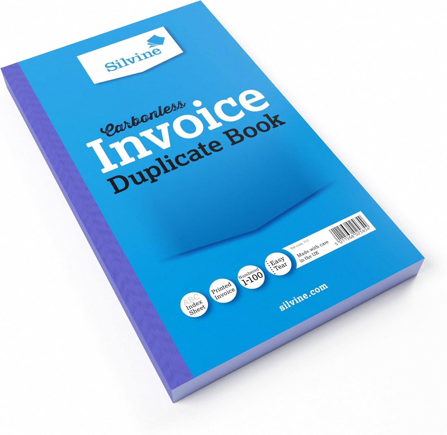 Carbonless Duplicate Invoice Book - Numbered 1-100 with Index Sheet (210 X 127Mm)