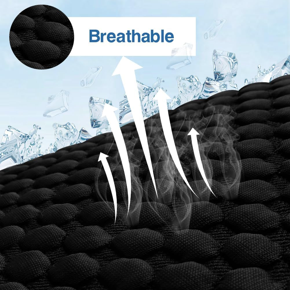 Car Seat Cushion Driver Seat Cushion, Gel Seat Cushion for Car, Office Chair and Home Chair (47 X 47Cm)