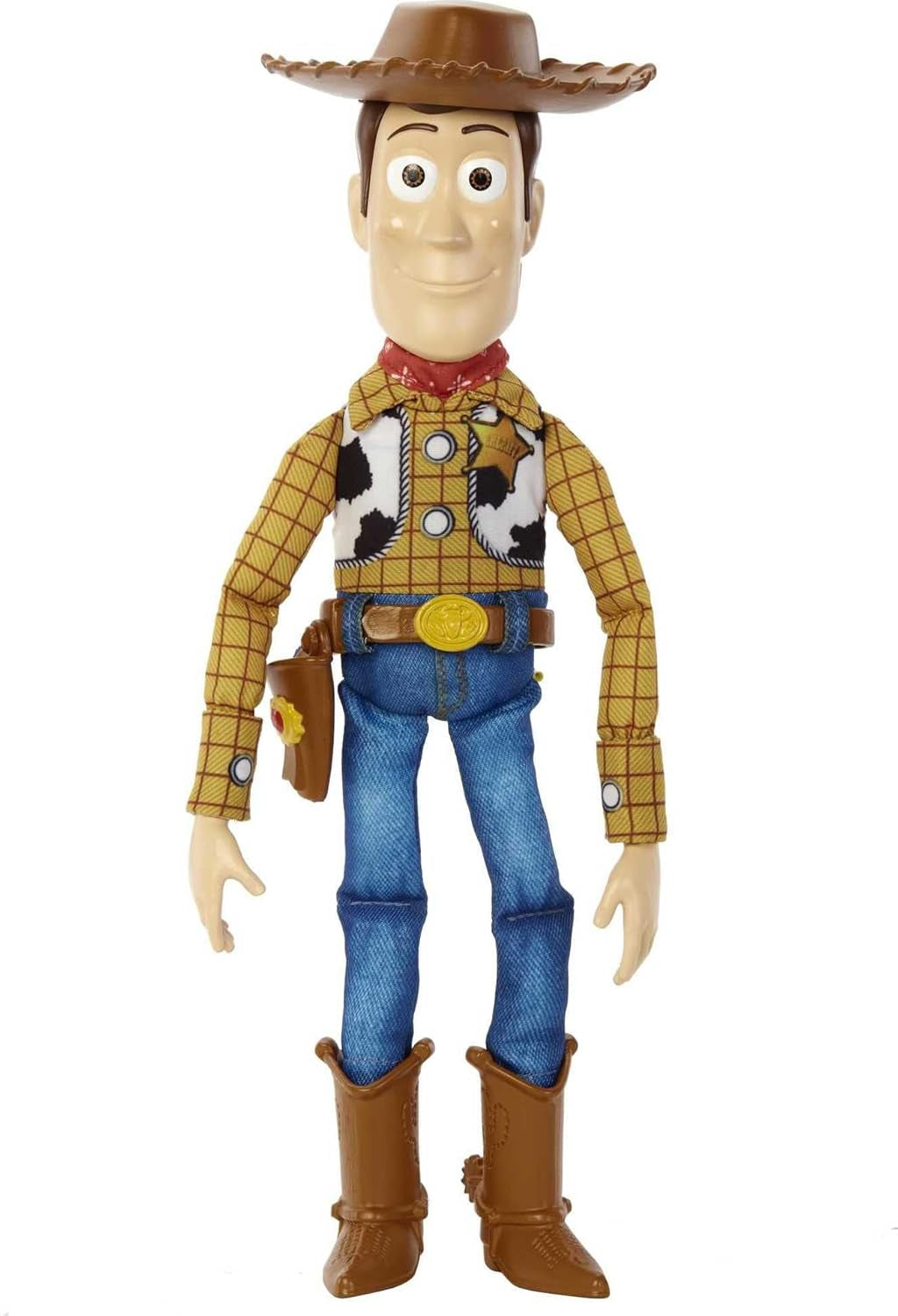 Disney Pixar Toy Story Talking Woody Action Figure & Accessory, Roundup Fun 12-Inch Collectible with 30+ Sounds & Phrases