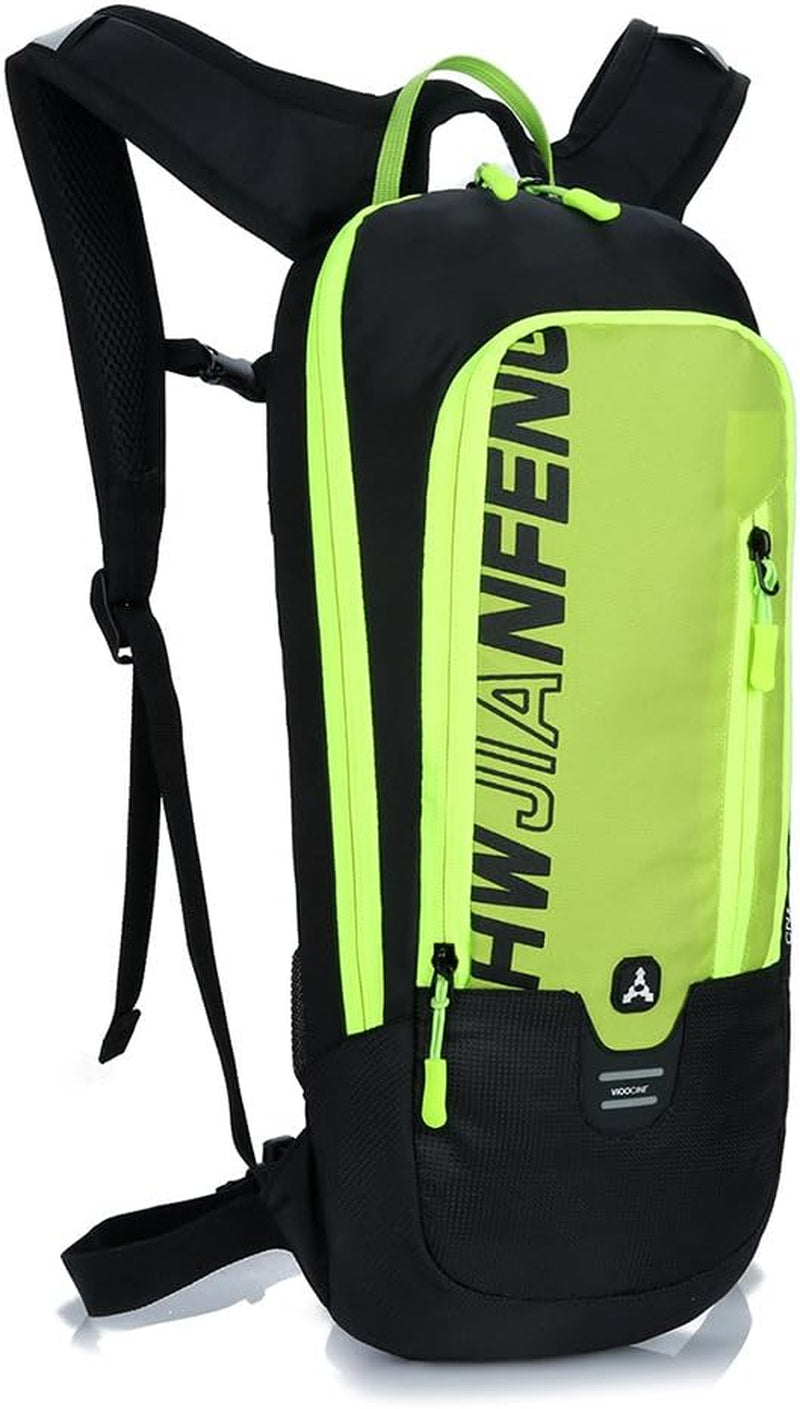 Cycling Backpack, 10L Bicycle Backpack Waterproof Breathable Bag for Outdoor Travel Hiking Climbing Biking Running Skiing (Green.)