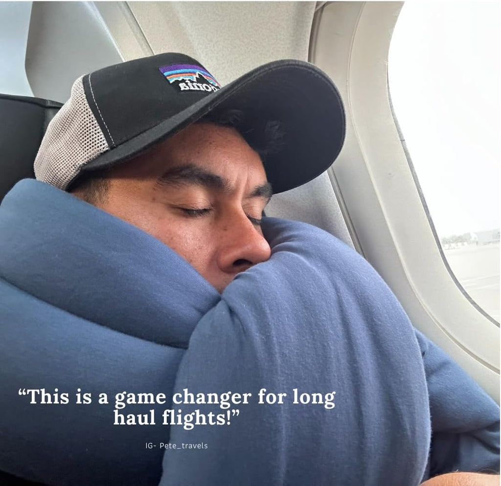 Travel Pillow | 2 in 1 Travel Pillow for Airplane | Probably the Most Versatile Neck Pillow in the World! Ultra Soft & Breathable 100% Bamboo Raylon Luxury Material