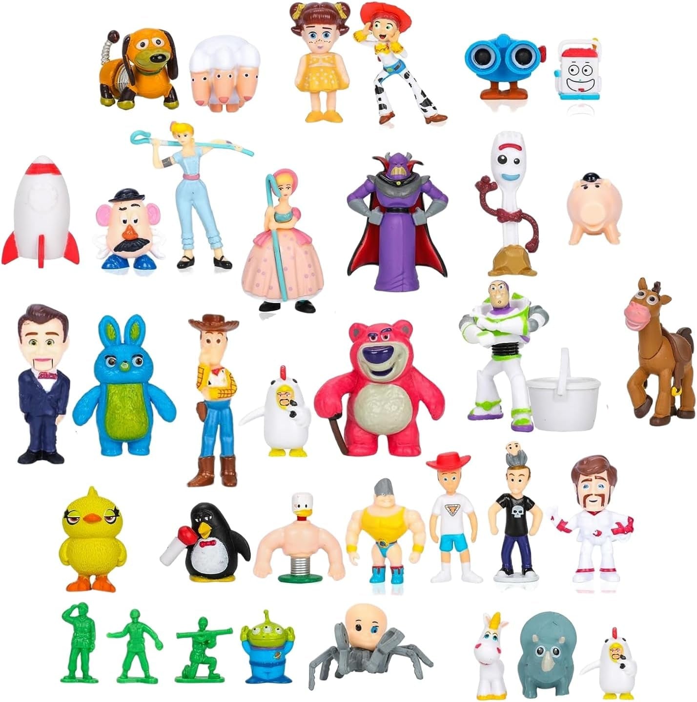36Pack Toy Anime Story Figurines,Woody Toy Anime Story Doll,Buzz Anime Lightyear Toy,Pvc Toy Anime Story Toys Figures Set