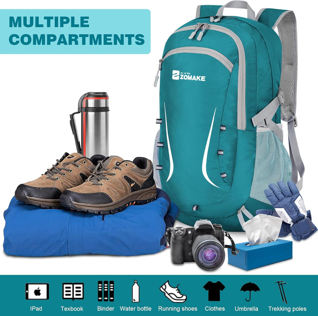 Lightweight Packable Backpack 35L, Foldable Backpacks Water Resistant Collapsible Light Daypack for Hiking