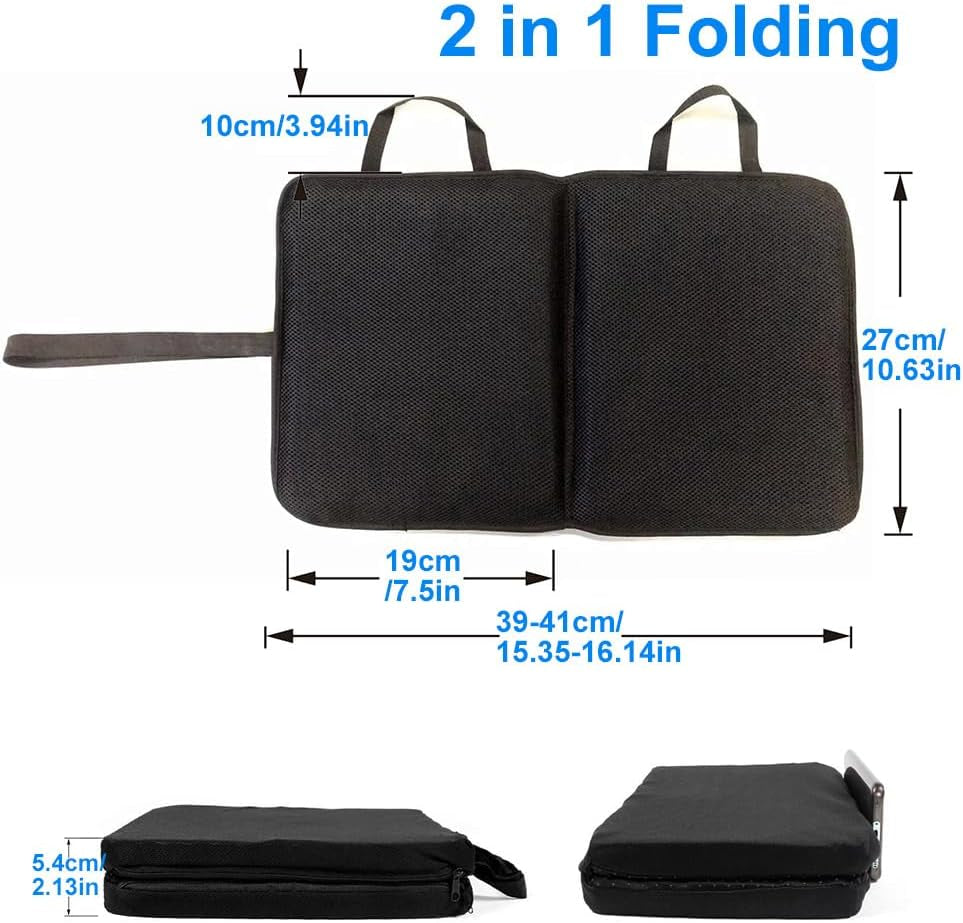 Wheelchair Cushion,Gel Seat Cushion,Foldable Honeycomb Heaven Cushion for Long Sitting,Office Desk Chair,Hip Pressure Sore Relief,Travel,Airplane,Car Driving,Elderly,Computer Gaming Chair (Square-S)