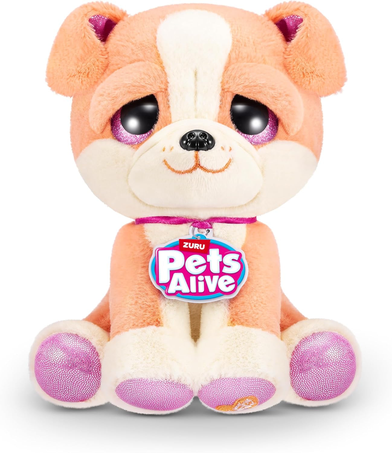 Pet Shop Surprise S3 Puppy Rescue (Bull Dog) by  Surprise Puppy Plush, Ultra Soft Plushies, Compound Surprises Inside, Interactive Toy Pets, Electronic Speak and Repeat