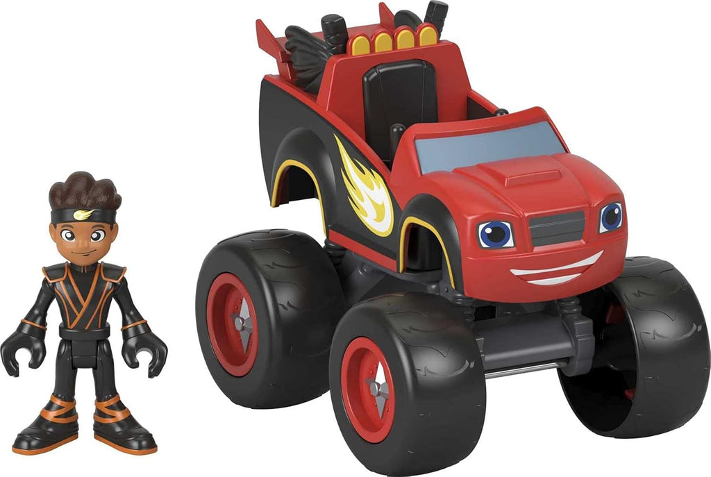 Blaze and the Monster Machines Toy Truck & Figure Set, Ninja Blaze & AJ, Preschool Racing Play Ages 3+ Years