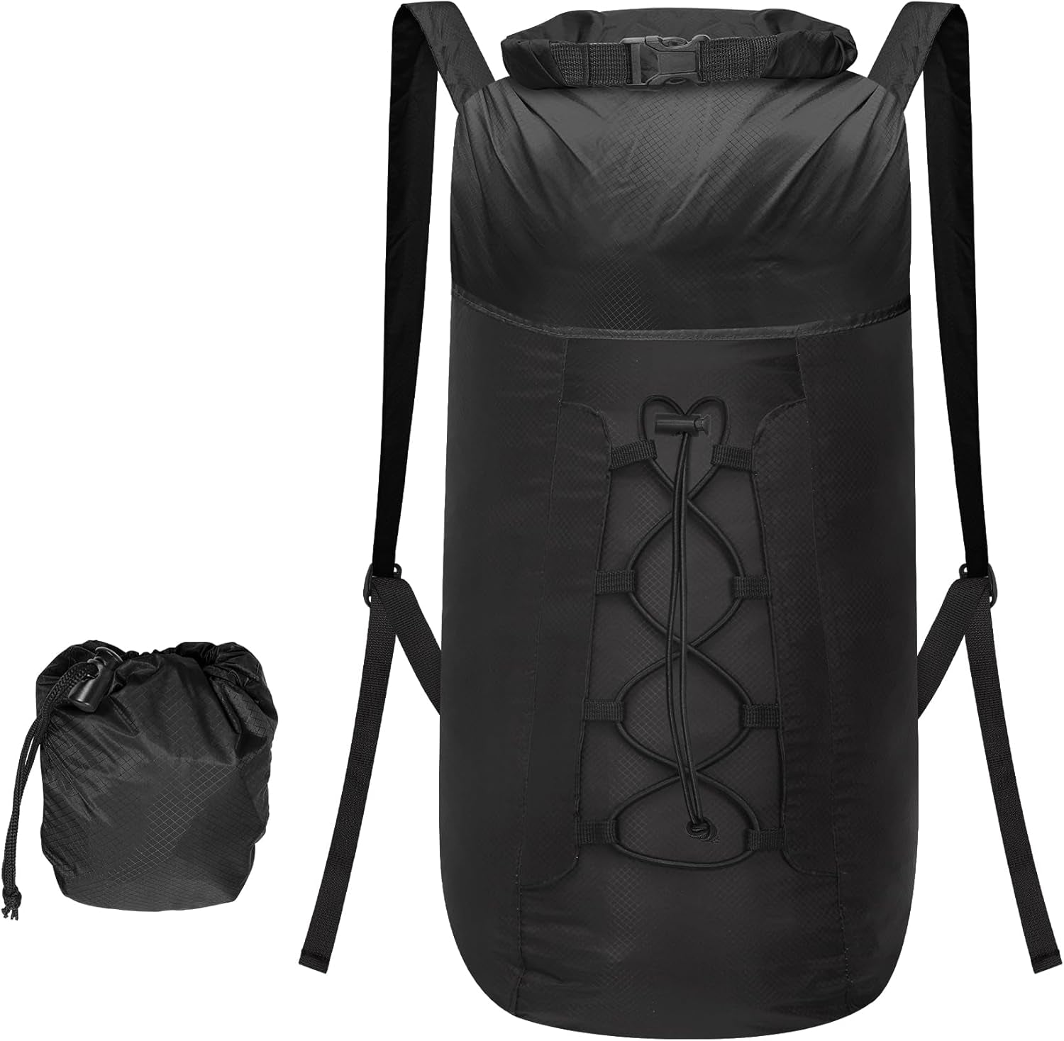 20L Waterproof Lightweight Packable Daypacks, Hiking Small Backpack, Pu5000Mm for Travel Outdoor, Foldable Dry Bags for Adult Males and Females