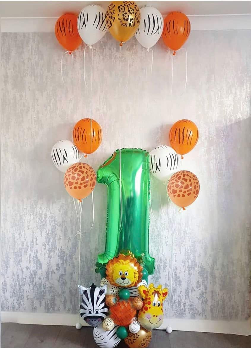 Jungle 1St Birthday Decoration - Wild One, Giraffe & More Balloons