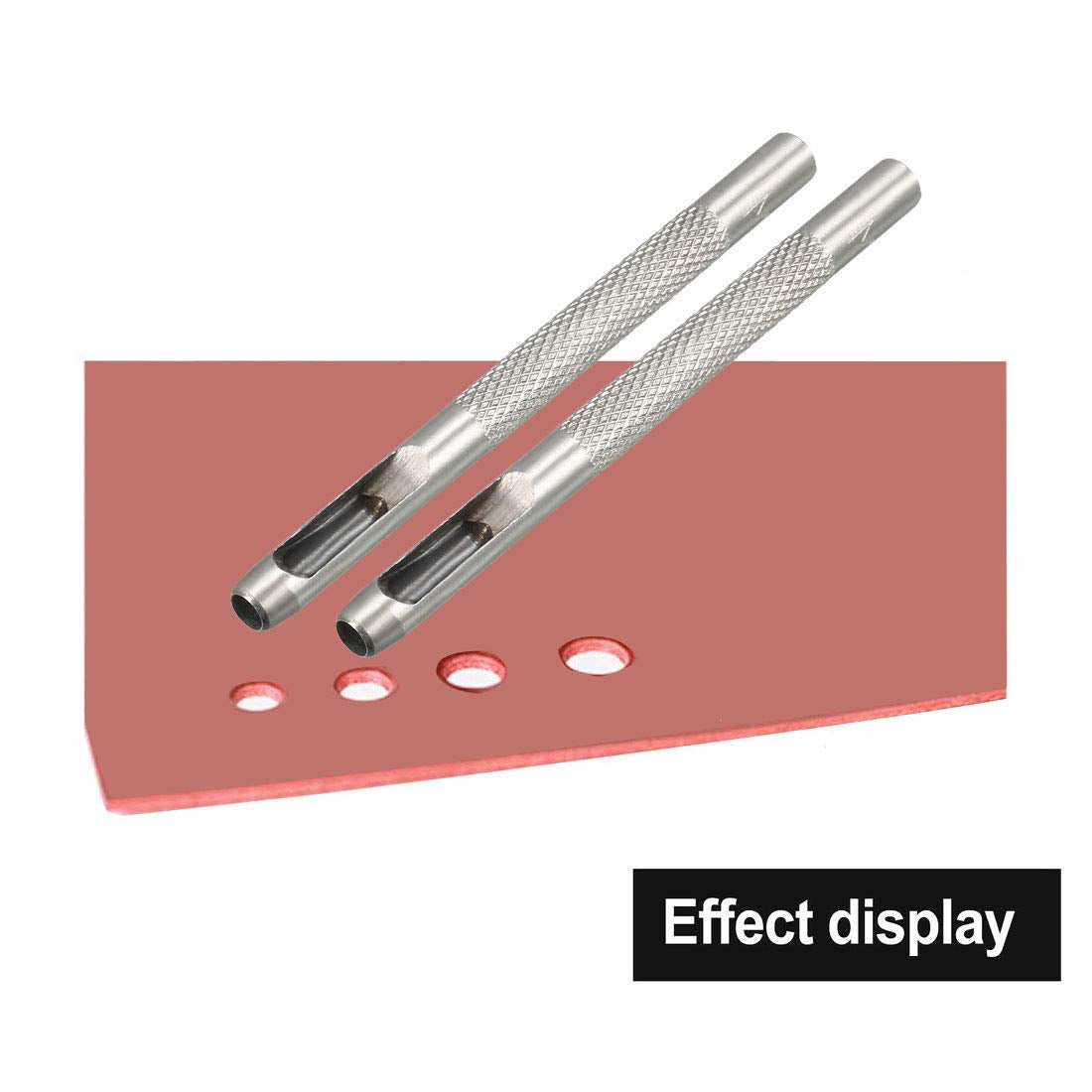 9 Pcs Steel Hollow Punch Set 2.5-10Mm Heavy Duty round Leather Hole Punching Tool for Watch Cloth Belt Gaskets W/Storage Bag