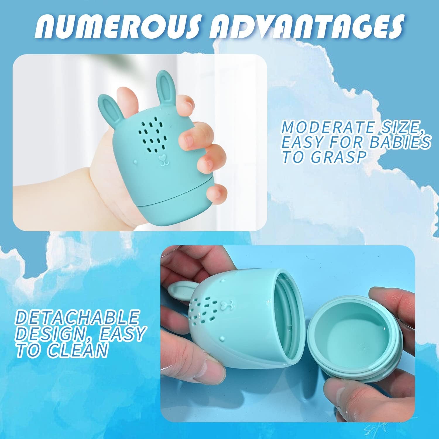 7-Piece Mold Free Silicone Baby Bath Toy Set for Infants 6-12 Months, Bathtub Toys for Toddlers 1-3, Water Toys, Pool Toy, Dishwasher Safe