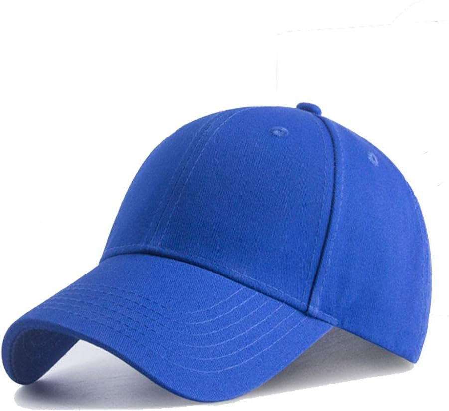 Plain Baseball Cap Snapback for Men - Classic 6 Panel Adjustable Sport Casual Sun Visor Hat