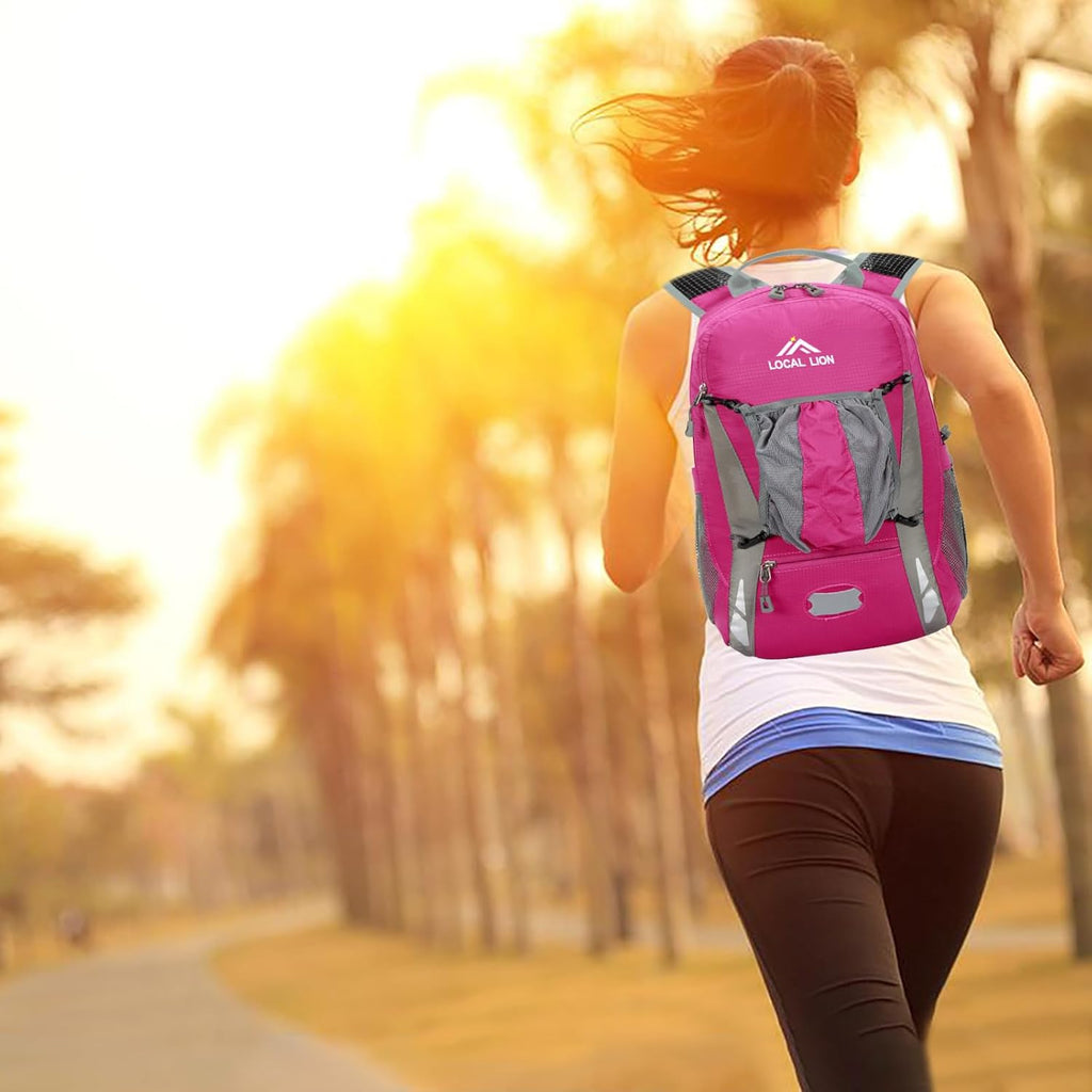 Hiking Backpack, 20/30L Waterproof Cycling Biking Backpack, Detachable Backplate, Hiking Daypack for Skiing Camping