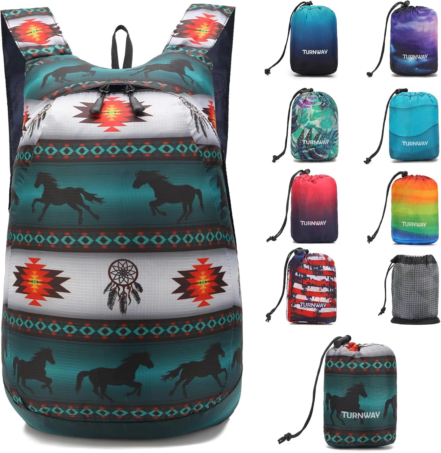 Ultra Lightweight Water-Resistant Packable Backpack, Foldable Hiking Daypack for Travel Camping Cycling Outdoor