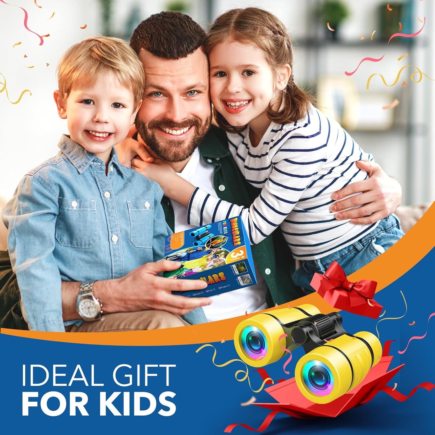 Toys for 3-7 Year Old Girl Boy:  Bird Watching Binoculars for Kids Ages 3 4 5 6 7 Year Old Girls Boys outside Learning Toy for Kid Preschool Gift Toddler Binoculars Toy Stuffers