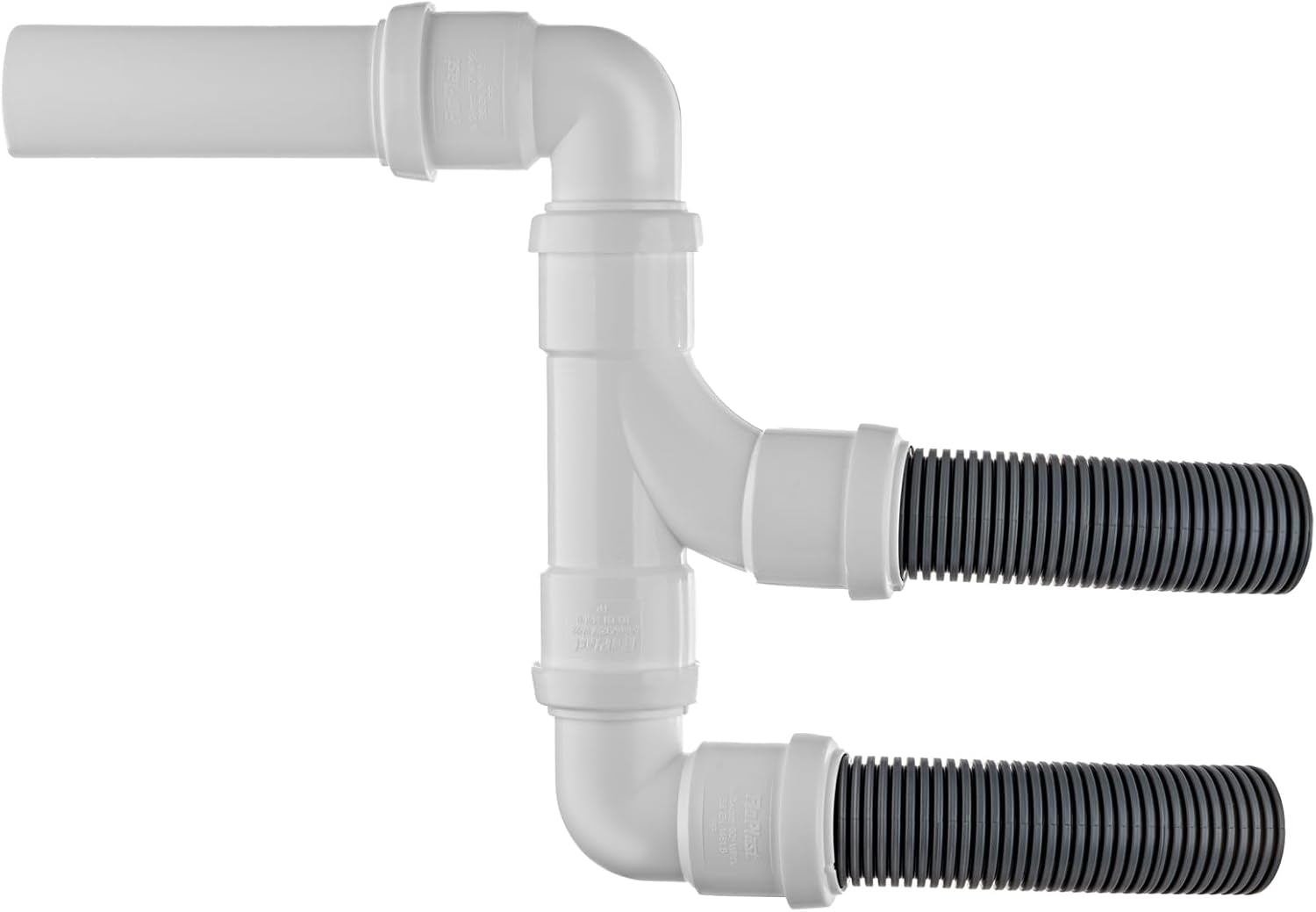 New Model Caravan (Twin) Waste Water Outlet Pipe System Adaptor with FLOPLAST Home Plumbing Grade Fittings CE Standard Tested to EN 1451. Fits Most Standard Caravans.