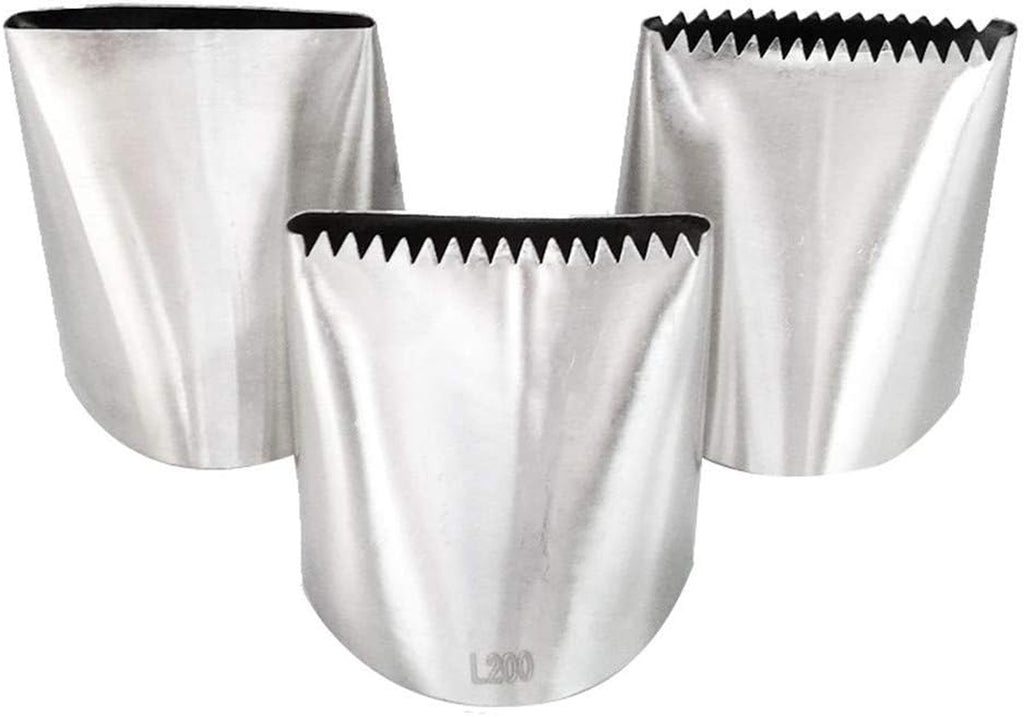 Cake Decorating Tips, Stainless Steel Icing Piping Nozzles for Cake Decorating Pastry Fondant Tools (Large)