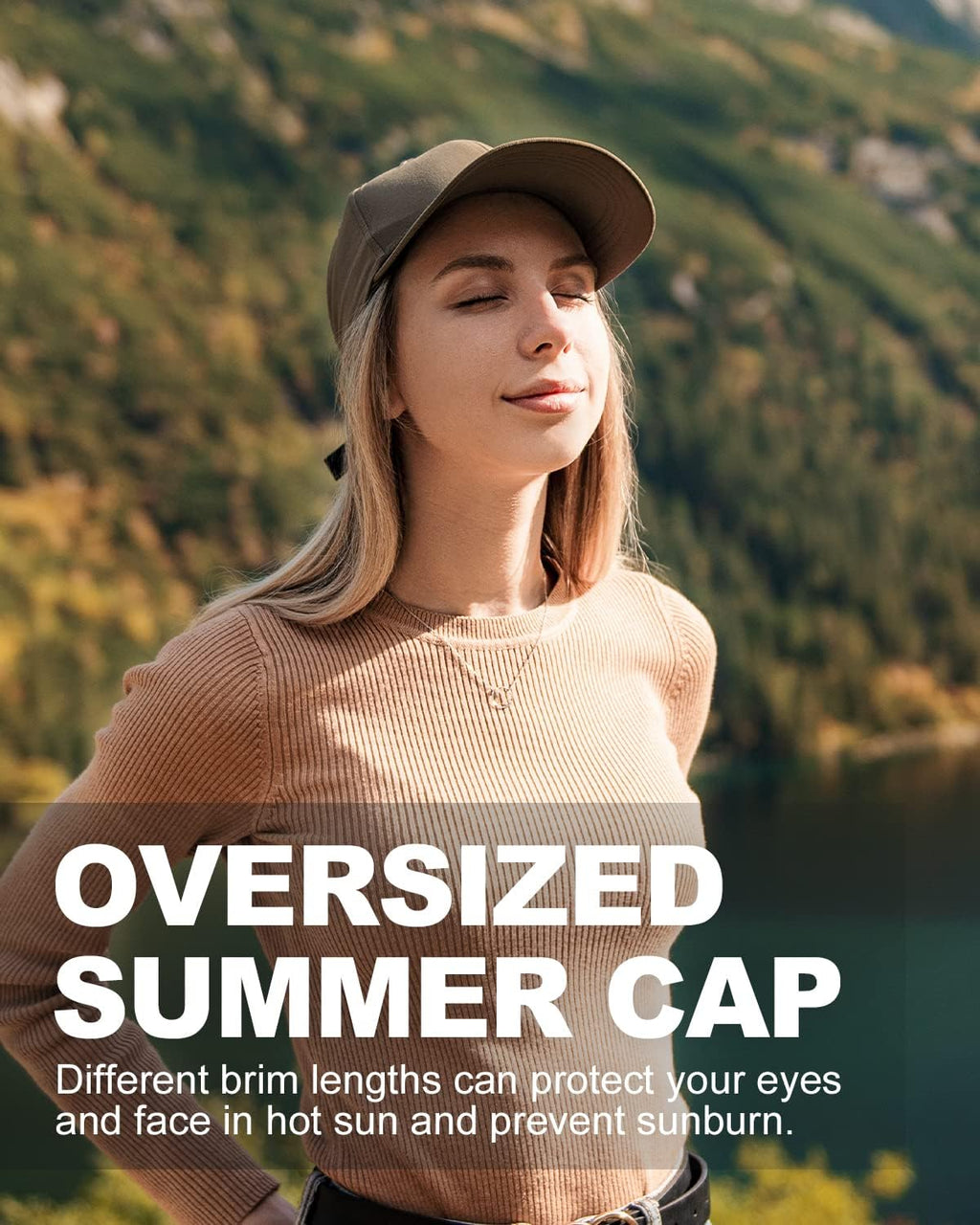 XL/XXL Baseball Caps Large Running Sports Cap Hats Oversize Dad Cap Classic Golf Tennis Hat for Big Heads