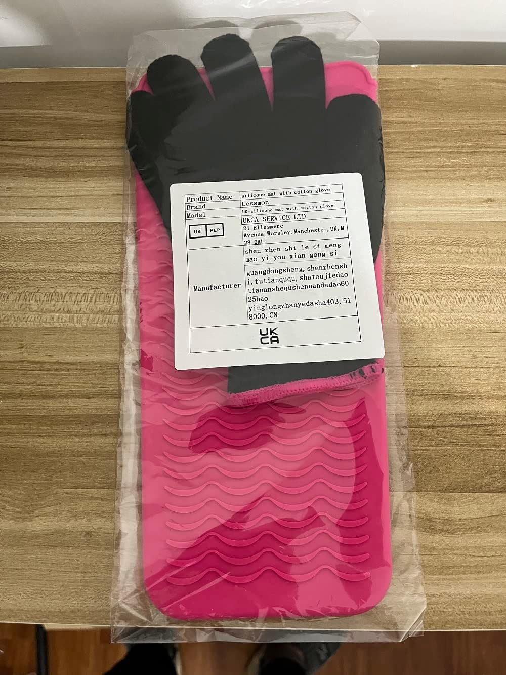 Heat Resistant Mat Pouch and Heat Resistant Glove for Curling Irons, Hair Straightener, Flat Irons and Hair Styling Tools, 28.5Cm X 14Cm, Pink