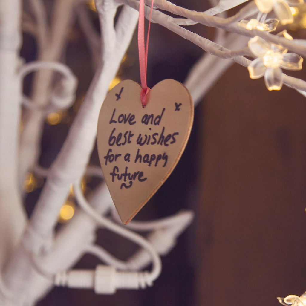 Rustic Wooden Hearts (5Cm) X100 - Love Heart Guest Book Accessory for Weddings Decoration