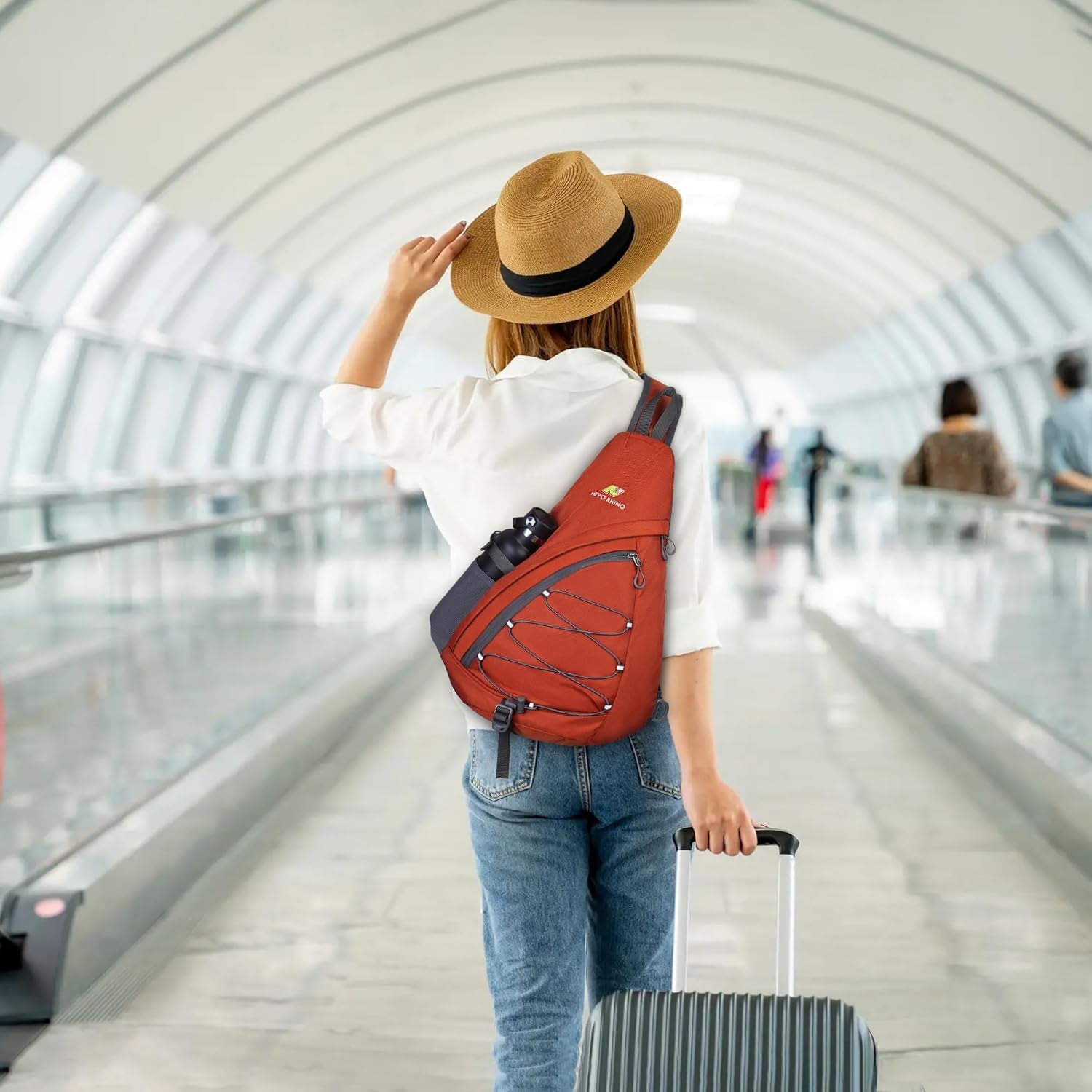 NEVO RHINO Crossbody Sling Backpack 18L Large Sling Bag for Men with Phone Pocket Shoulder Bag for Men, Women Sport Daypack