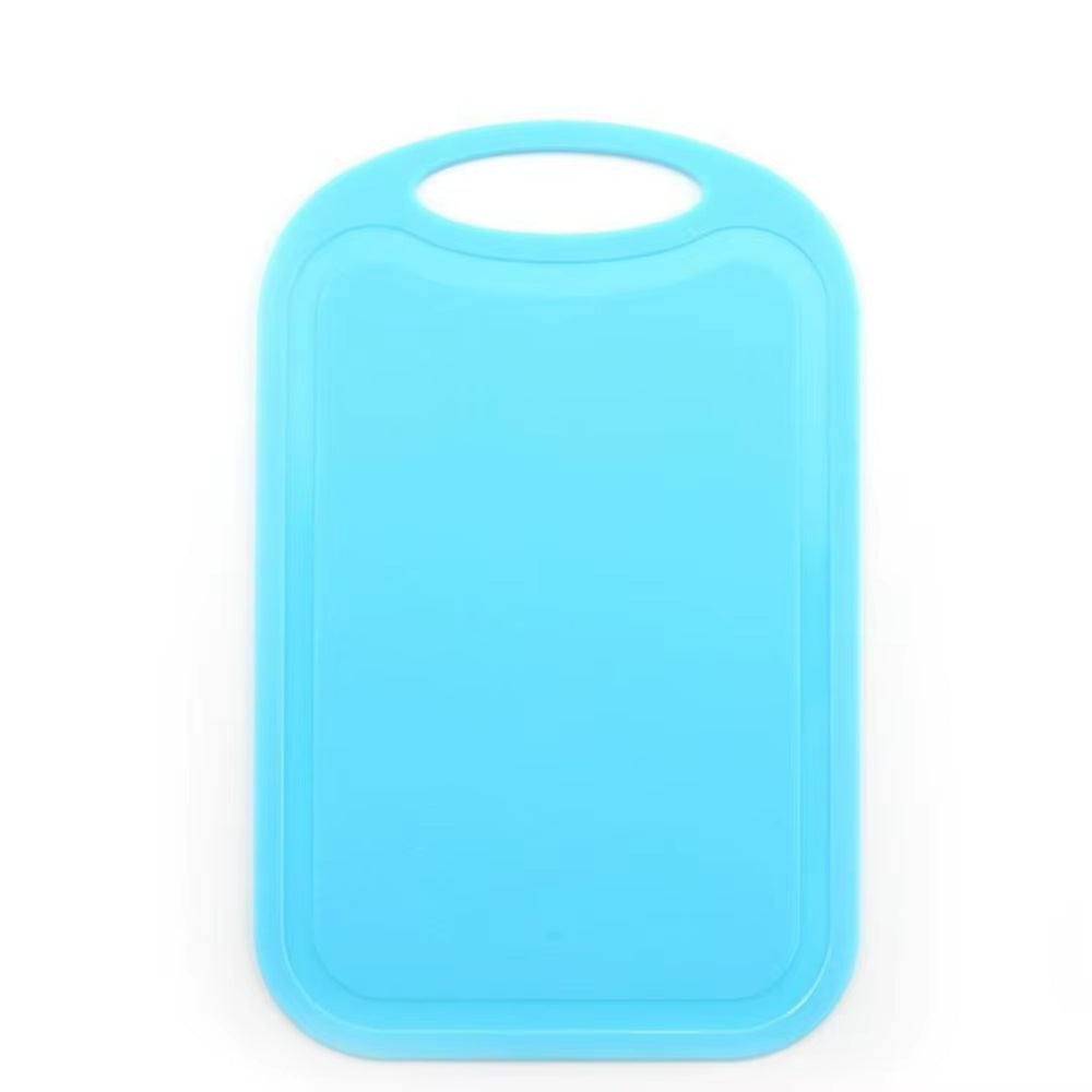 Rectangle Nonslip Plastic Cutting Board Handle with Groove Chopping Board Hangable Frosted Texture Chopping Block Meat Fruit