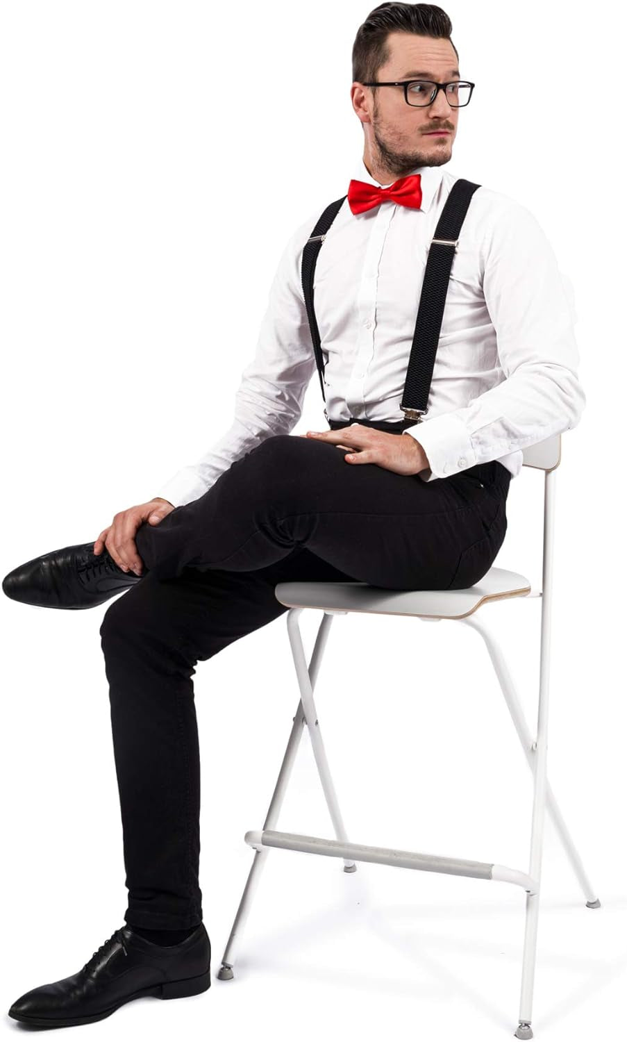 Mens Braces X Style Very Strong Clips Adjustable One Size Fits All Heavy Duty