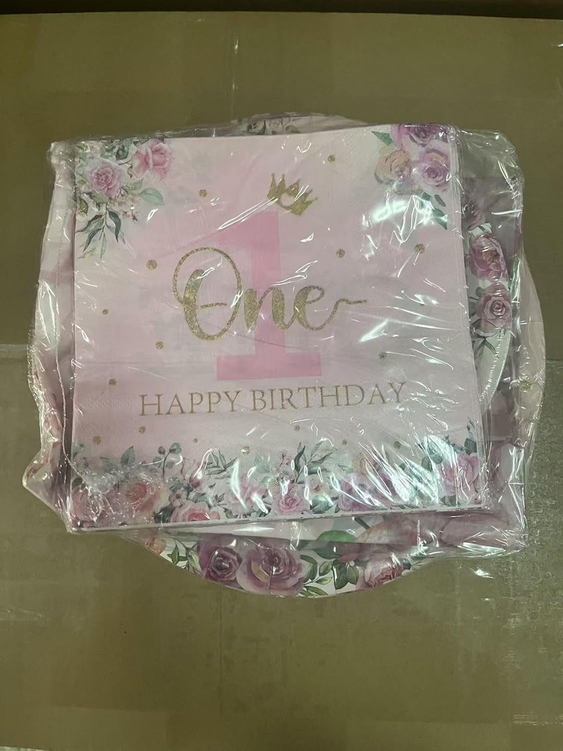 Floral 1St Birthday Party Decorations for 20 Guests, Include Little Miss Onederful Paper Plates, Happy 1St Birthday Tablecloth, Napkins, 1St Birthday Supplies for Girls First Birthday Party Decor