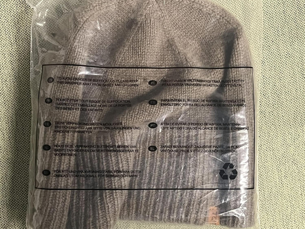 Men'S Winter Wool Peaked Beanie Hat and Ski Snood Set, Wool Visor Beanie Hat with Fleece Neck Warmer Set - Stay Warm and Stylish