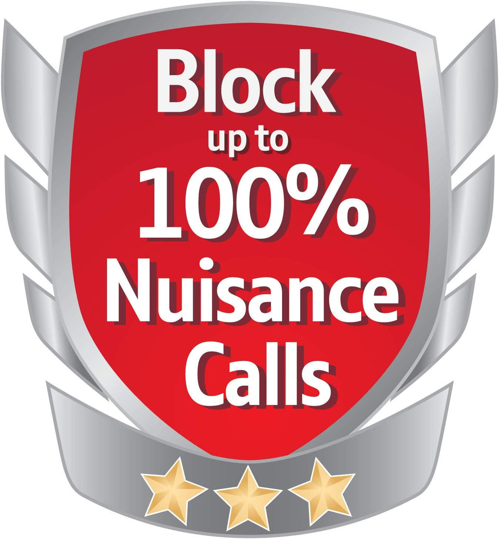 4600 Cordless Landline House Phone with Big Buttons, Advanced Nuisance Call Blocker, Digital Answer Machine, Quad Handset Pack