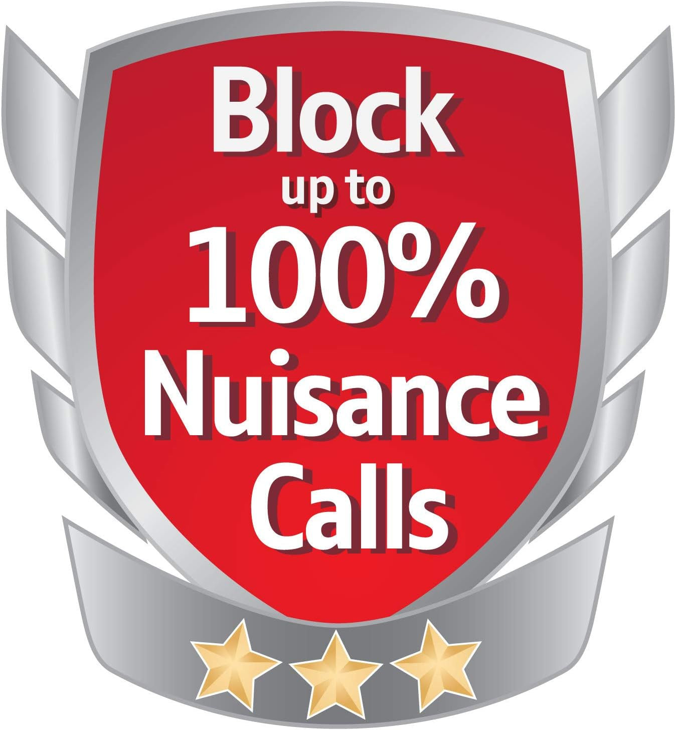 4600 Cordless Landline House Phone with Big Buttons, Advanced Nuisance Call Blocker, Digital Answer Machine, Quad Handset Pack