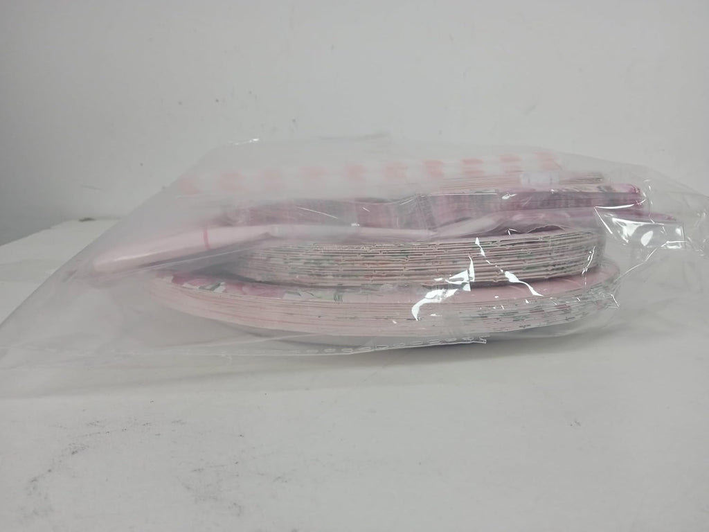 Floral 1St Birthday Party Decorations, Include Happy Birthday Banner, Paper Plates, Cups, Napkins, Little Miss Onederful Tablecloth for Girls First Birthday Party Decor Supplies, Serve 20 Guests