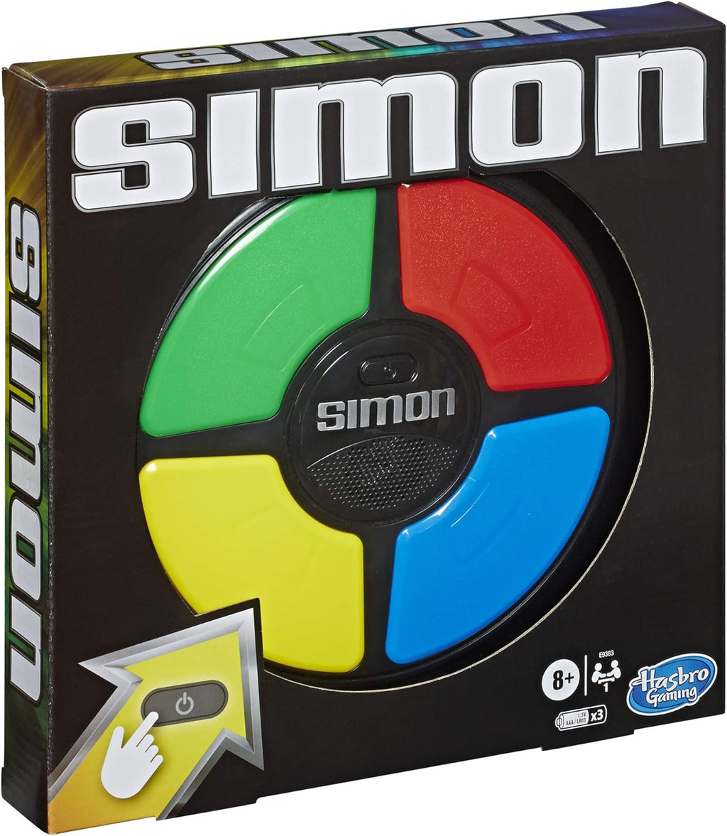 Simon Handheld Electronic Memory Game with Lights and Sounds for Kids Ages 8 and Up